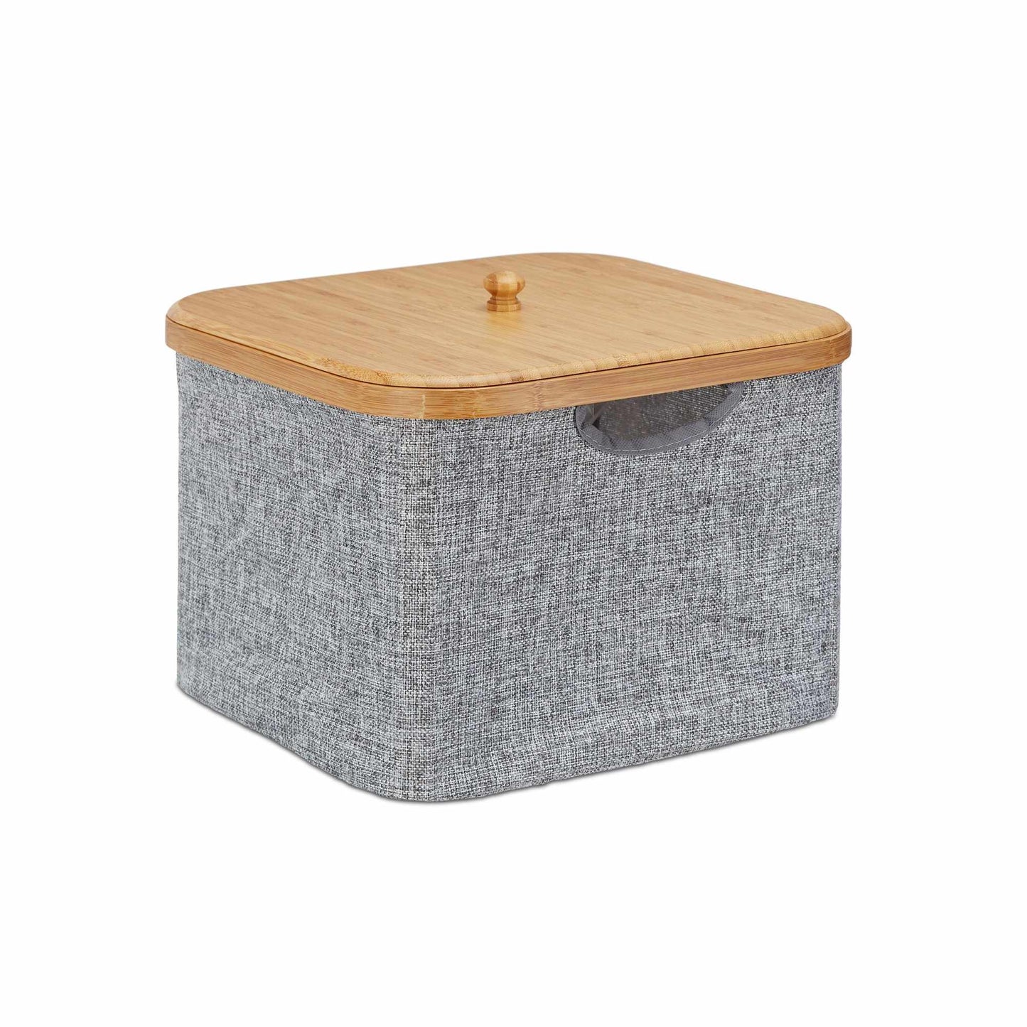 Storage basket fabric gray
