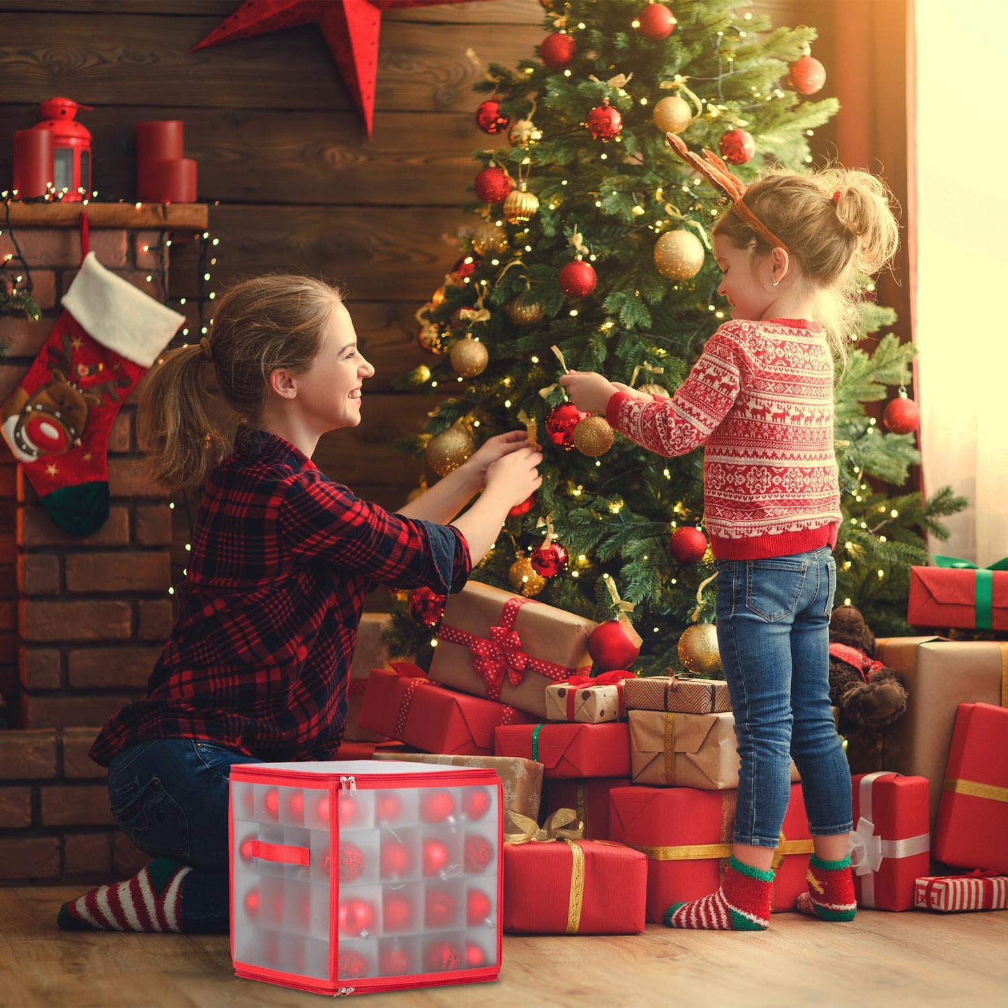 Storage box for Christmas tree balls
