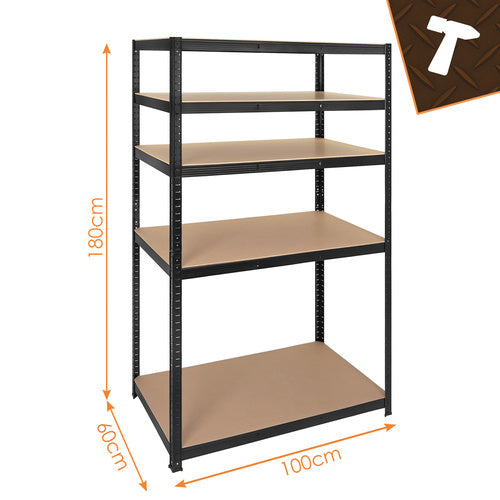 Storage rack - black 180x100x60 Bigstreen