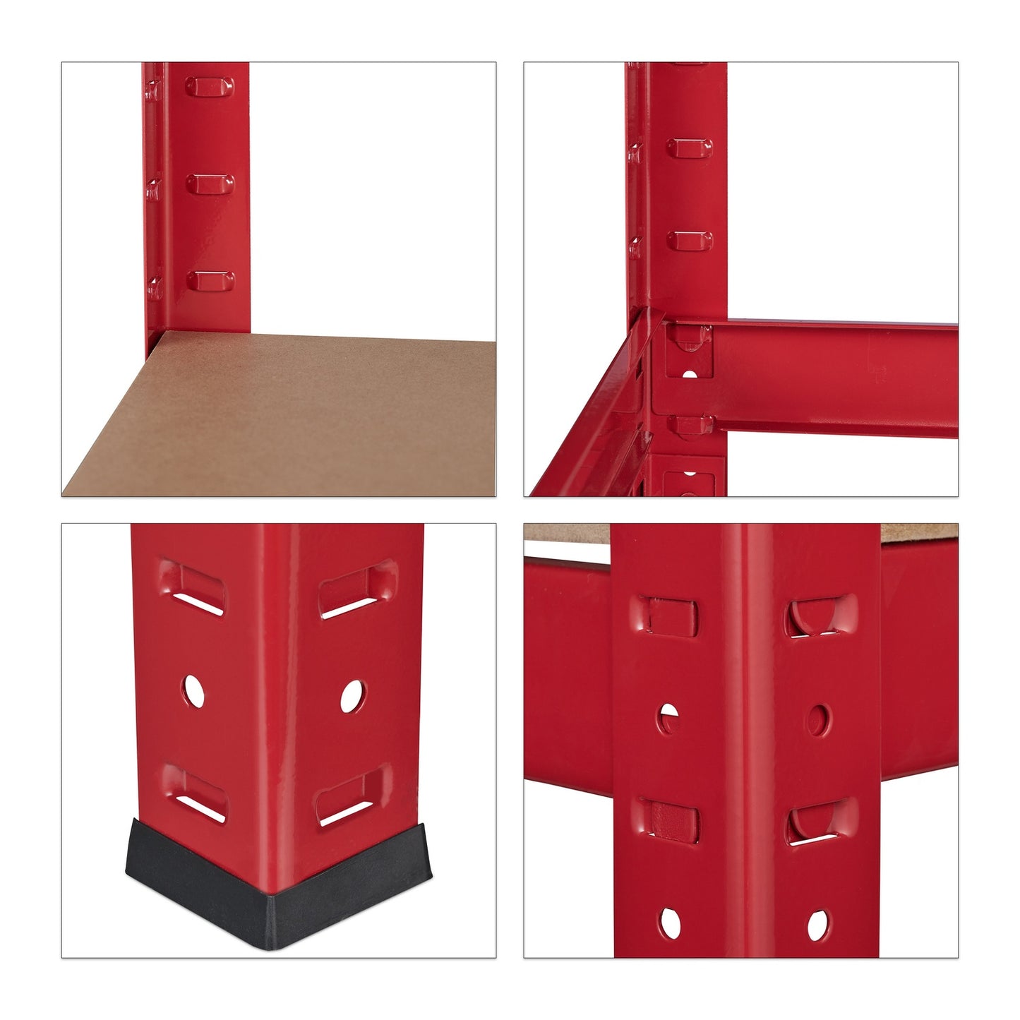 Storage shelf 1325 kg red