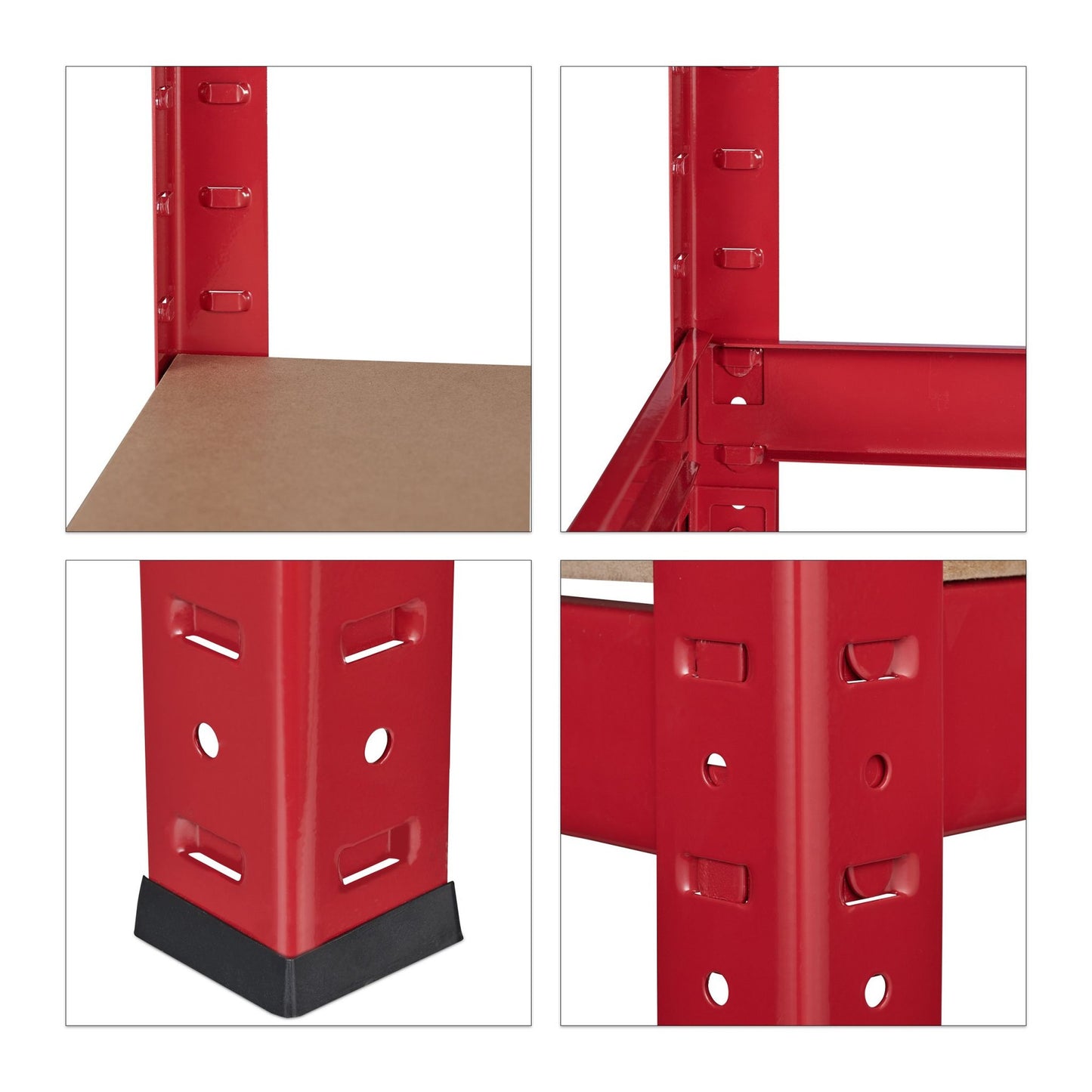 Storage shelf 180x90x60 red