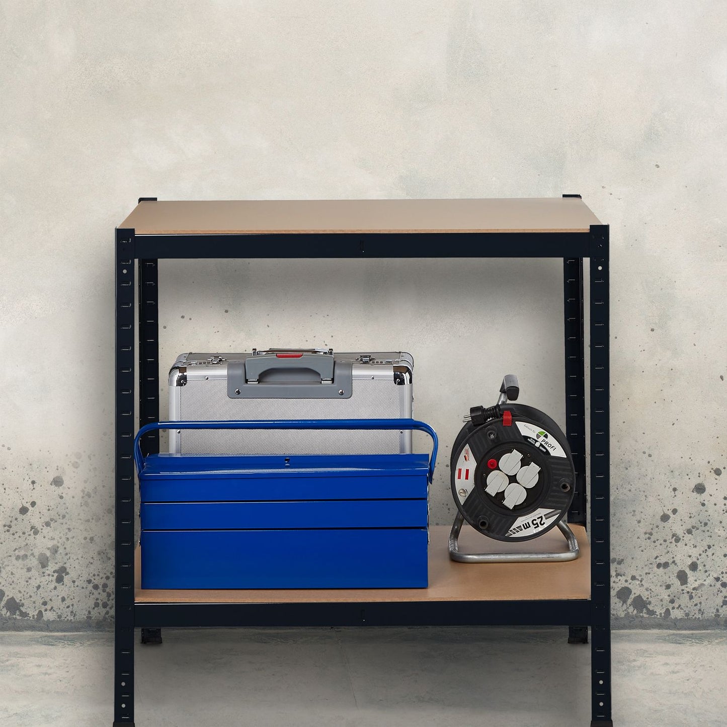 Storage shelf blue