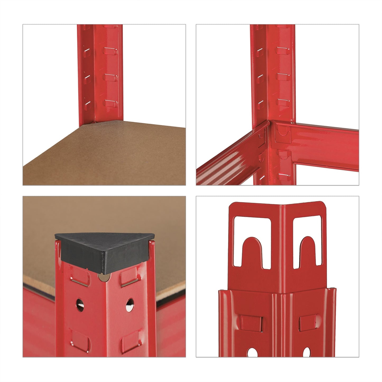 Storage shelf red