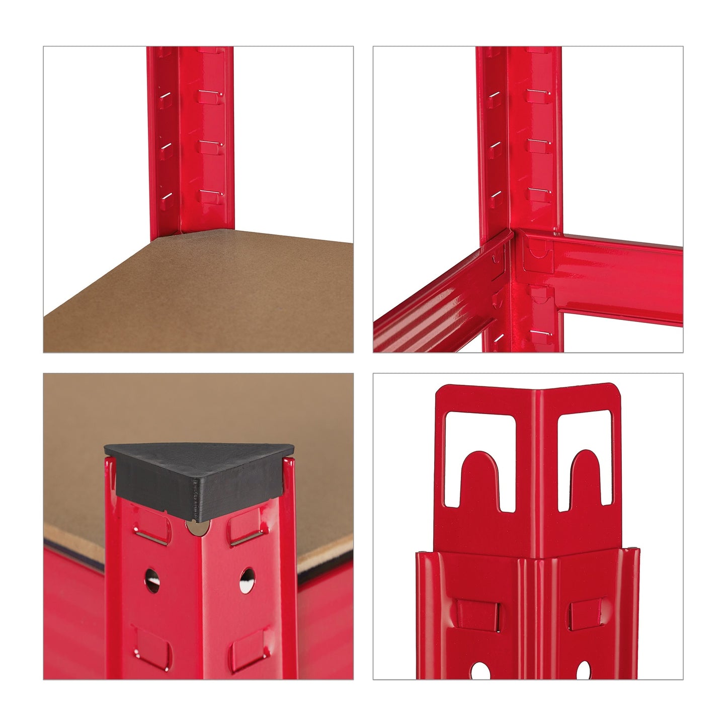 Storage shelf red