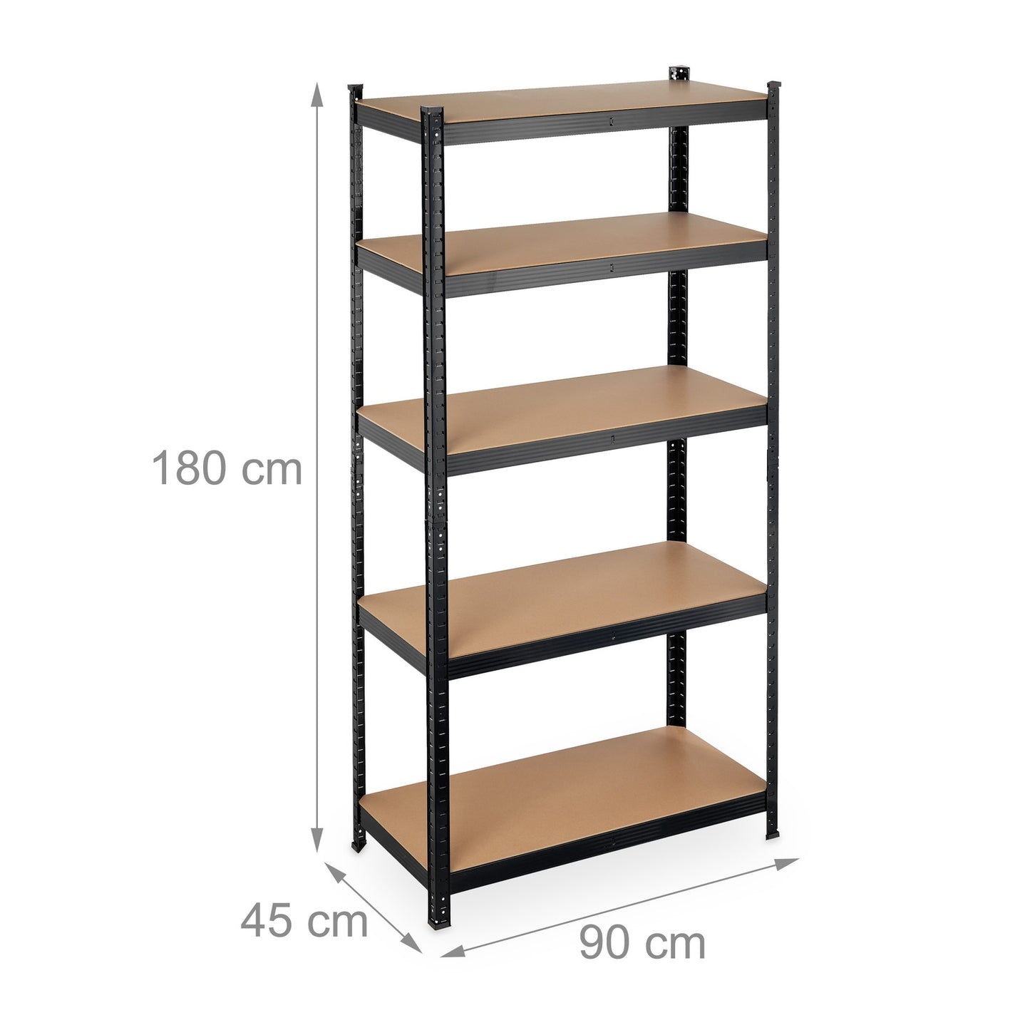 Storage shelf with 5 shelves