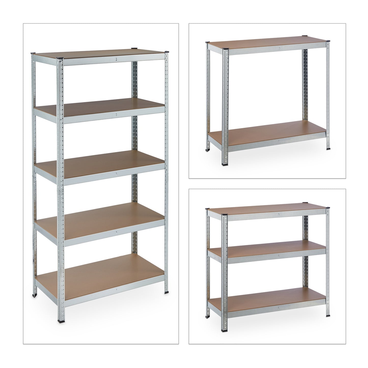 Storage shelf with 5 shelves