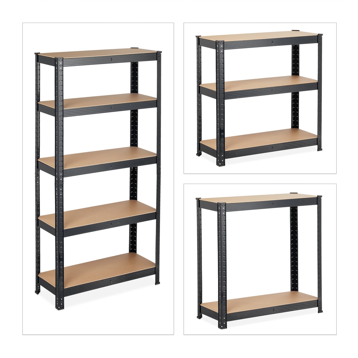 Storage shelf with 5 shelves