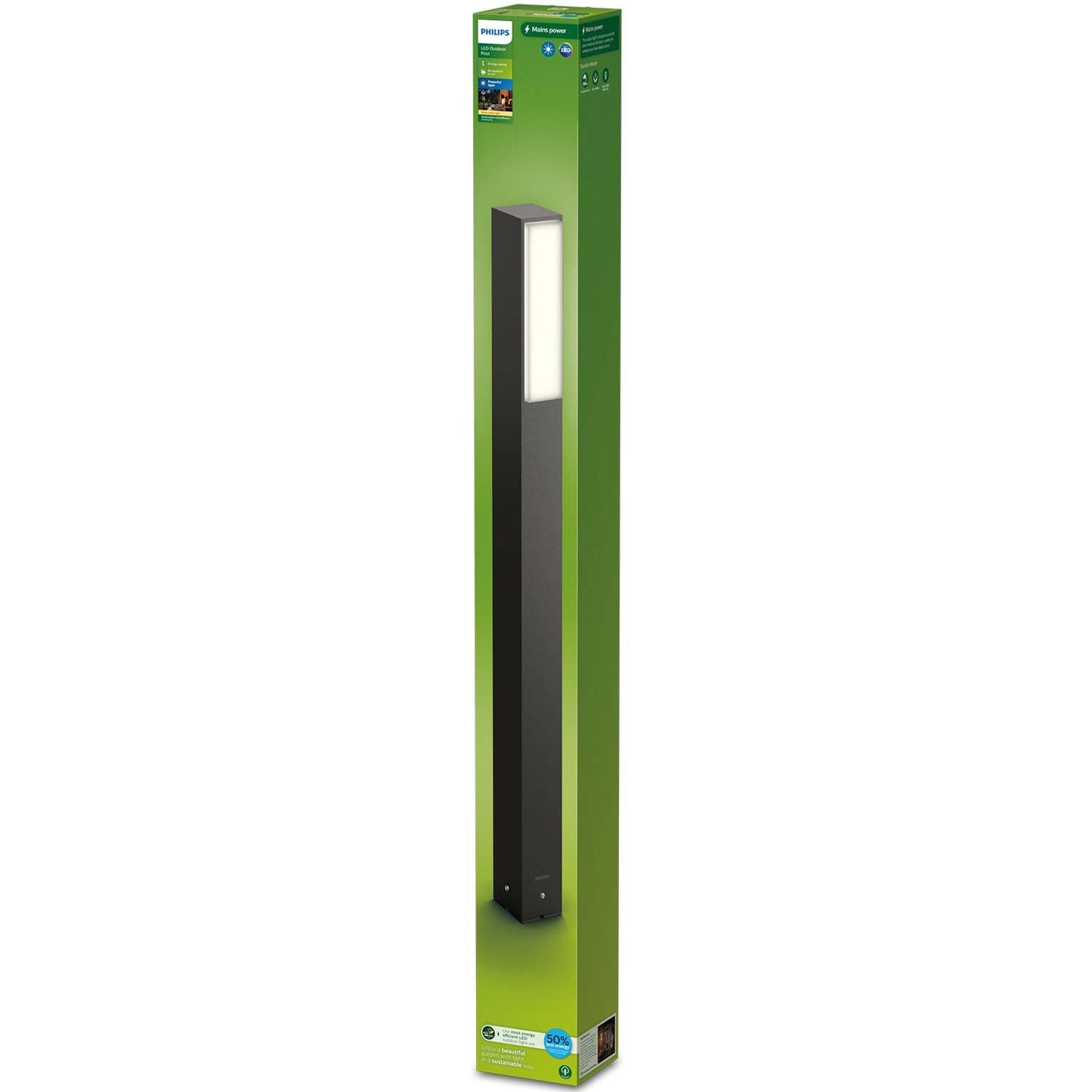 Stratosphere Bollard Ultra Efficient LED 3.8W 800lm Anthracite