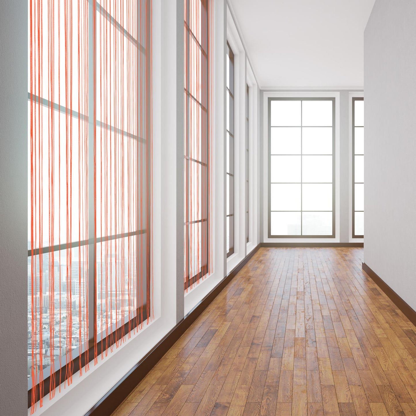 String Curtain Red