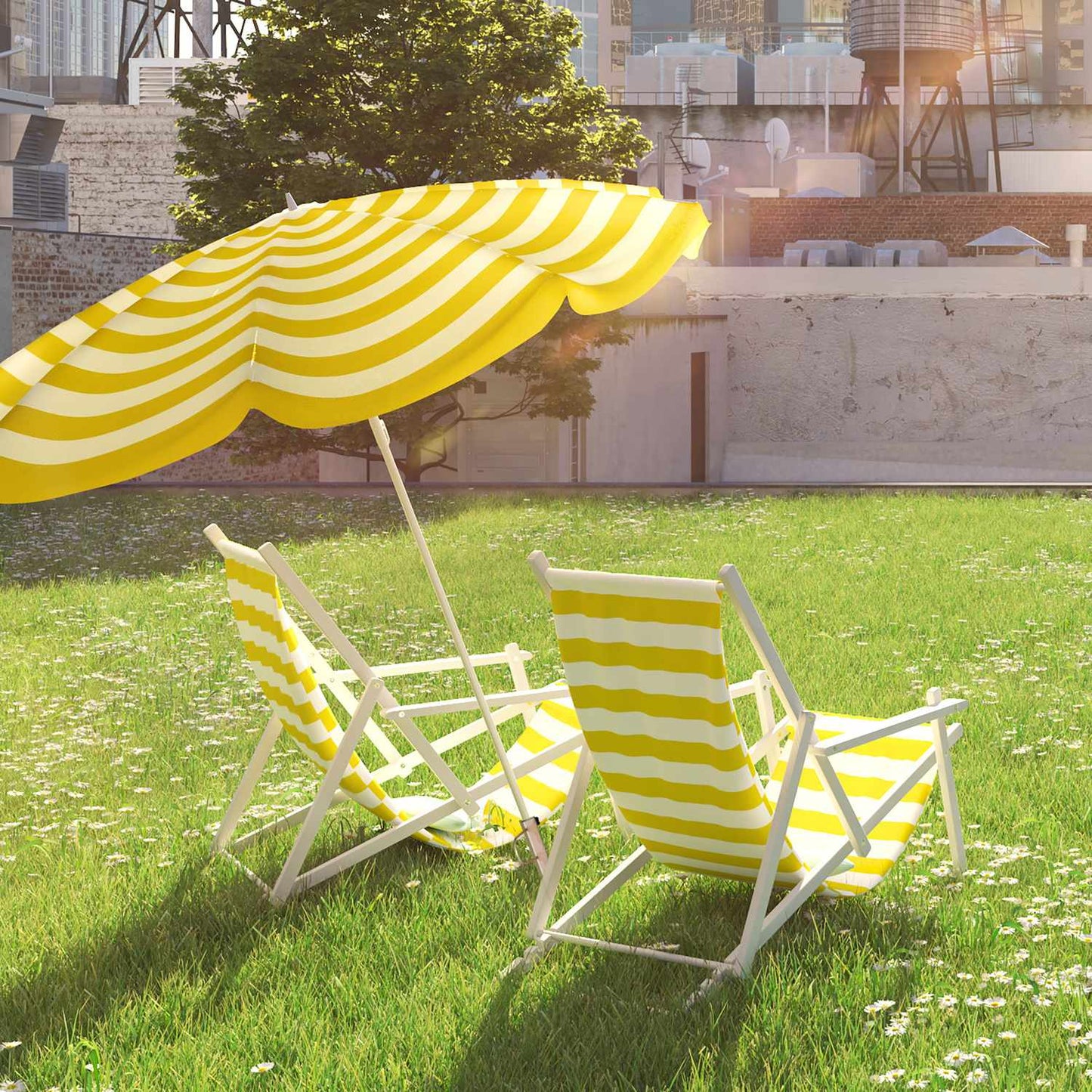 Sun Umbrella Lawn Stake
