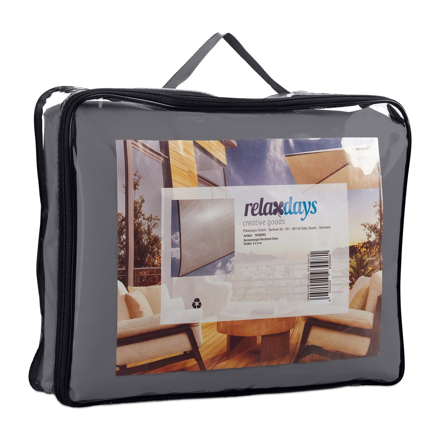 Sun sail rectangular grey