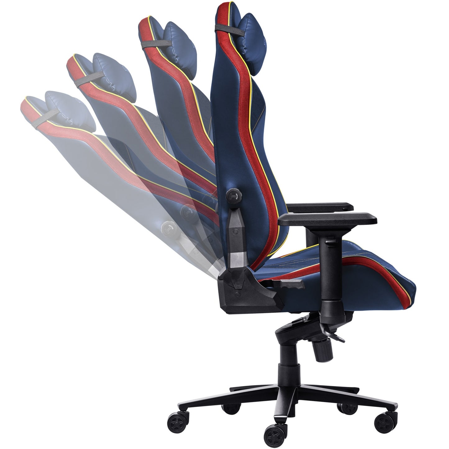 Superman Gaming Chair, Adjustable Lumbar Support, 4D Armrests