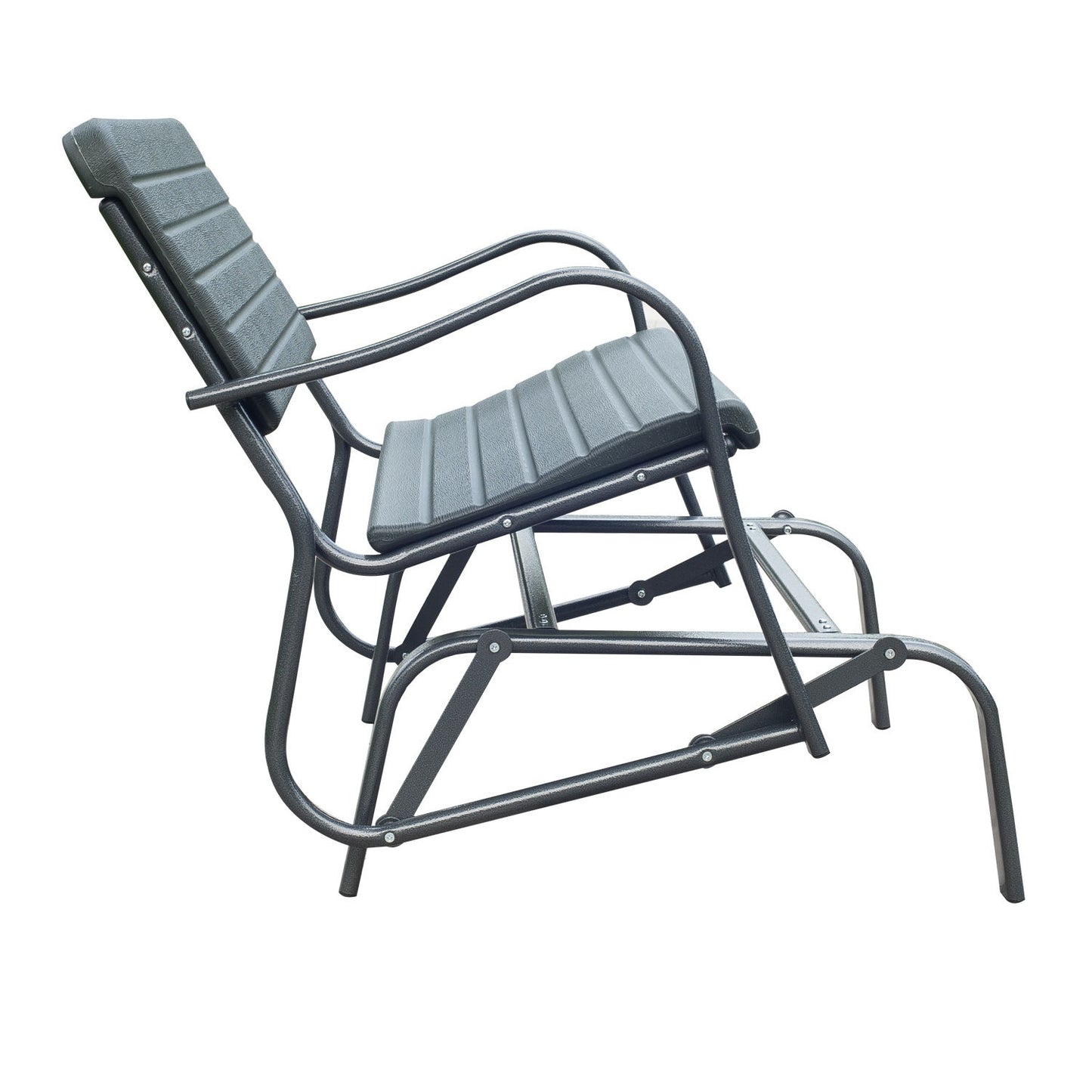 Metal garden swing bench - 2-seater for outdoor relaxation
