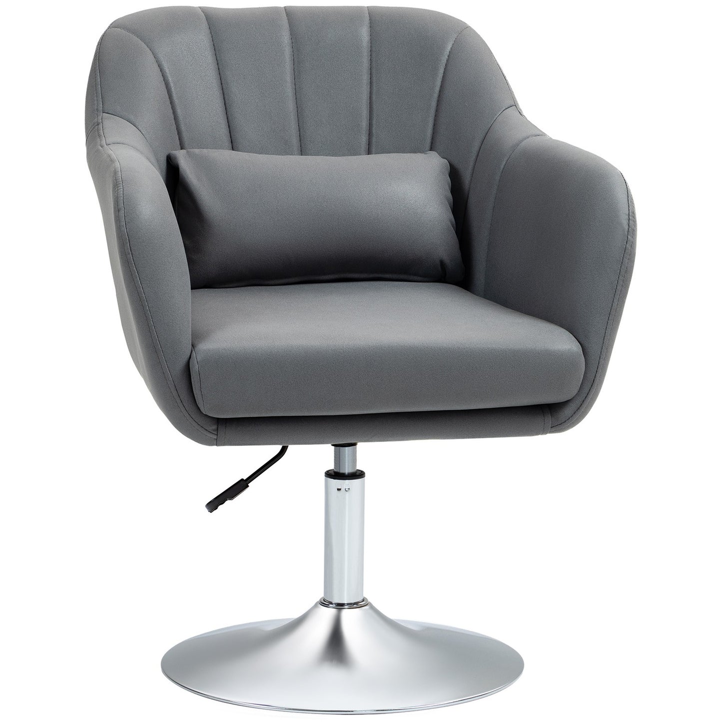 Adjustable Swivel Office Chair, Dark Grey, 60 x 60 x 79-91 cm