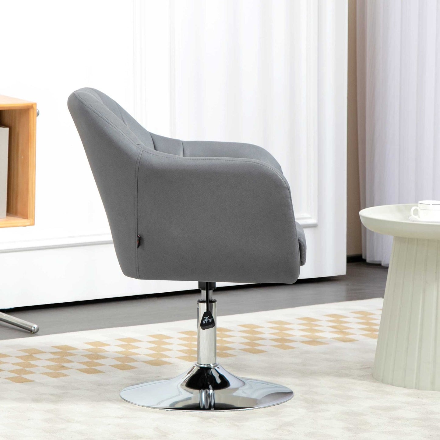 Adjustable Swivel Office Chair, Dark Grey, 60 x 60 x 79-91 cm