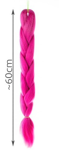 Synthetic hair braids - purple