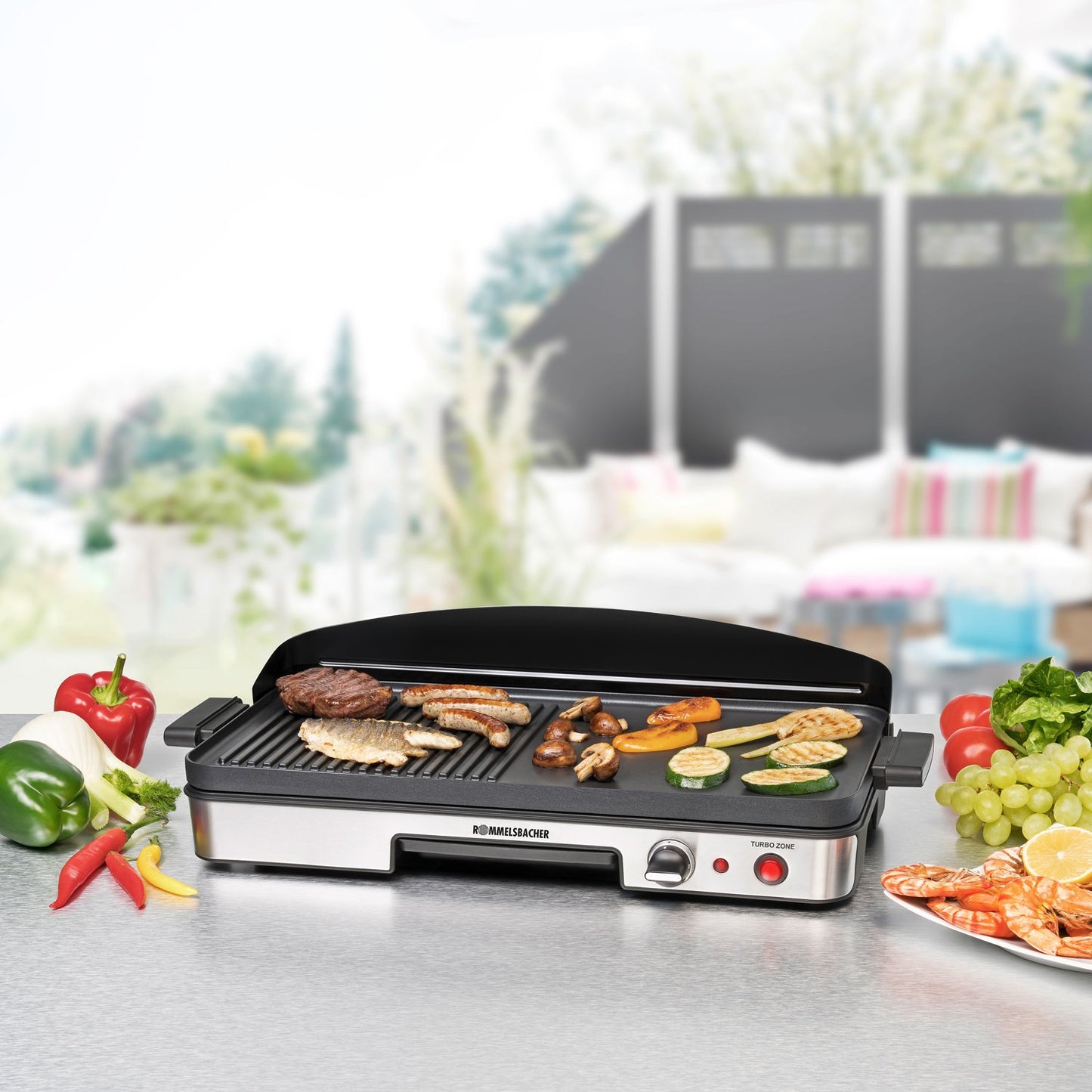 Table grill BBQ 2003 1900W Turbo 50X25cm