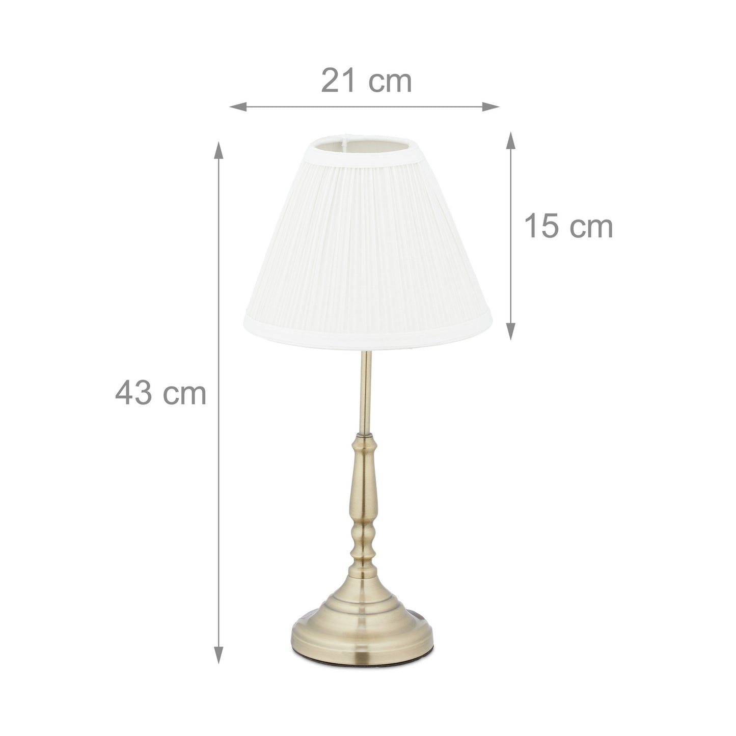 Table lamp white gold