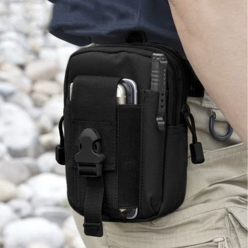 Tactical waist bag + belt black Trizand 24321