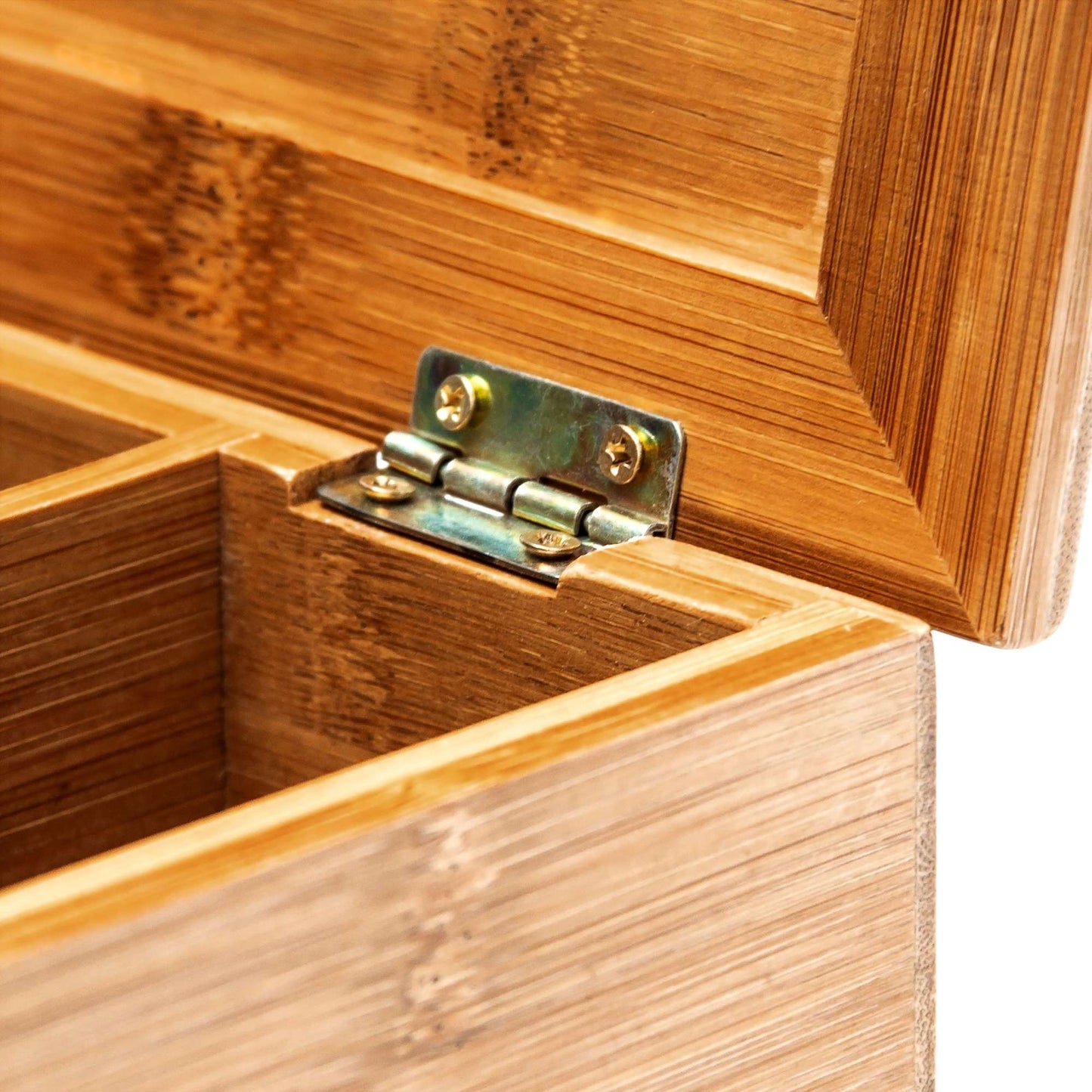 Tea box in bamboo with 4 compartments
