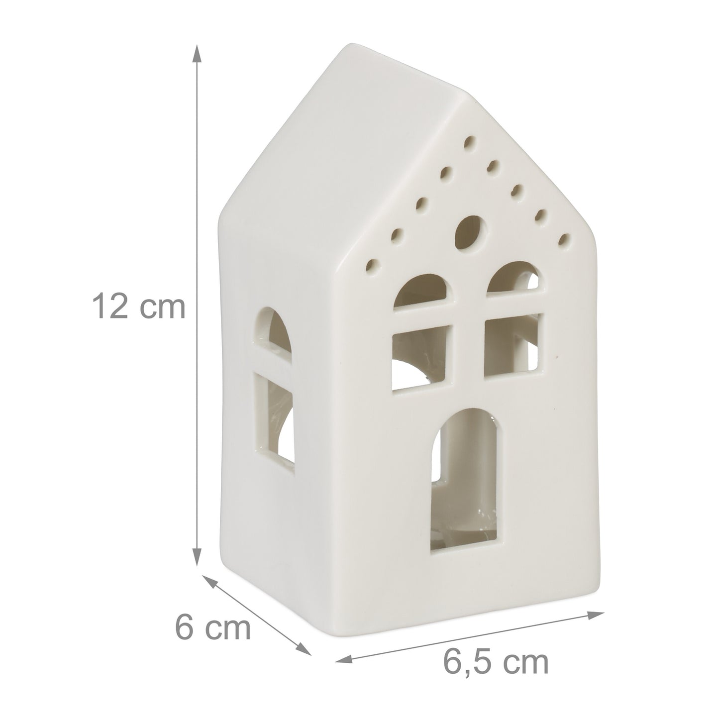 Tea house in white ceramic