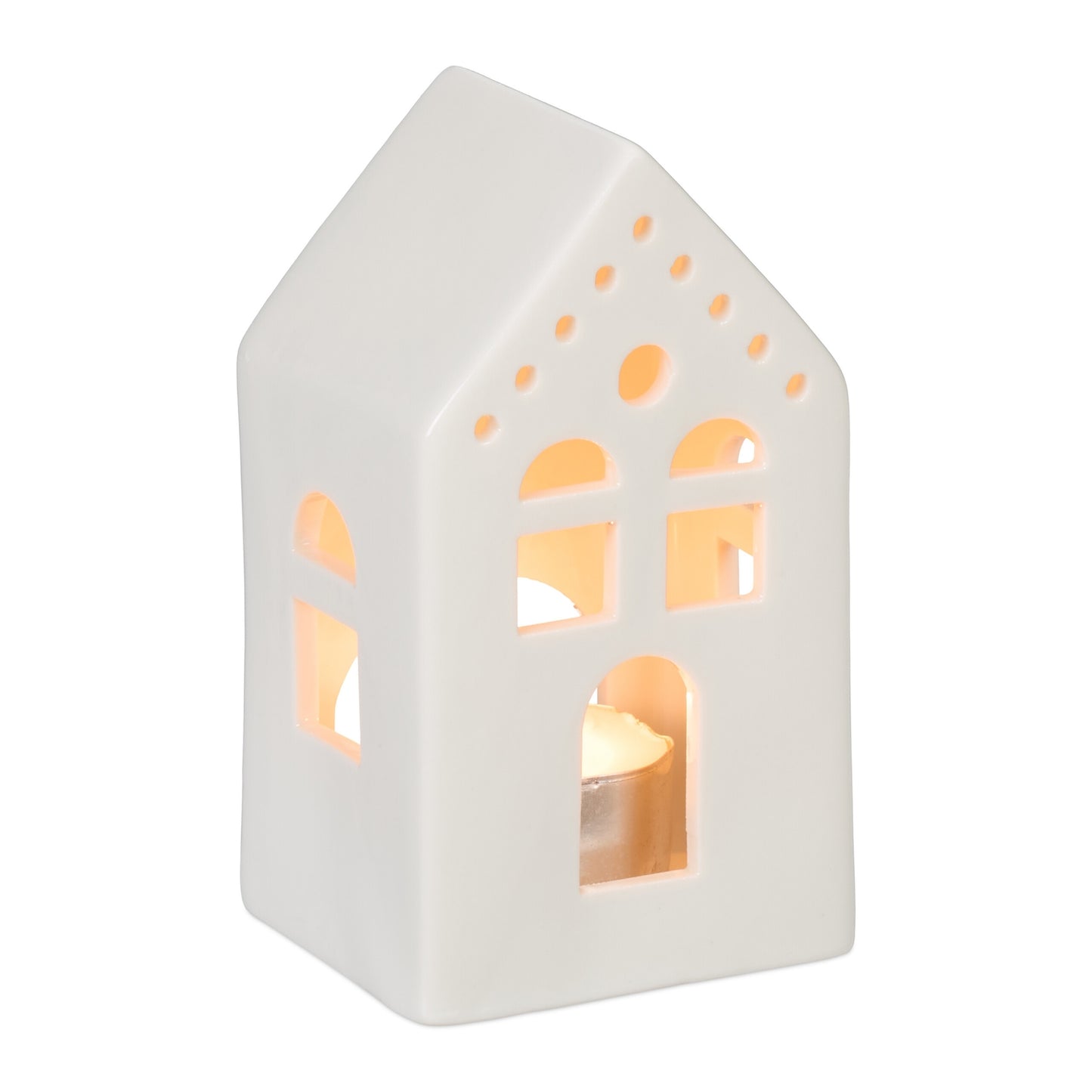 Tea house in white ceramic