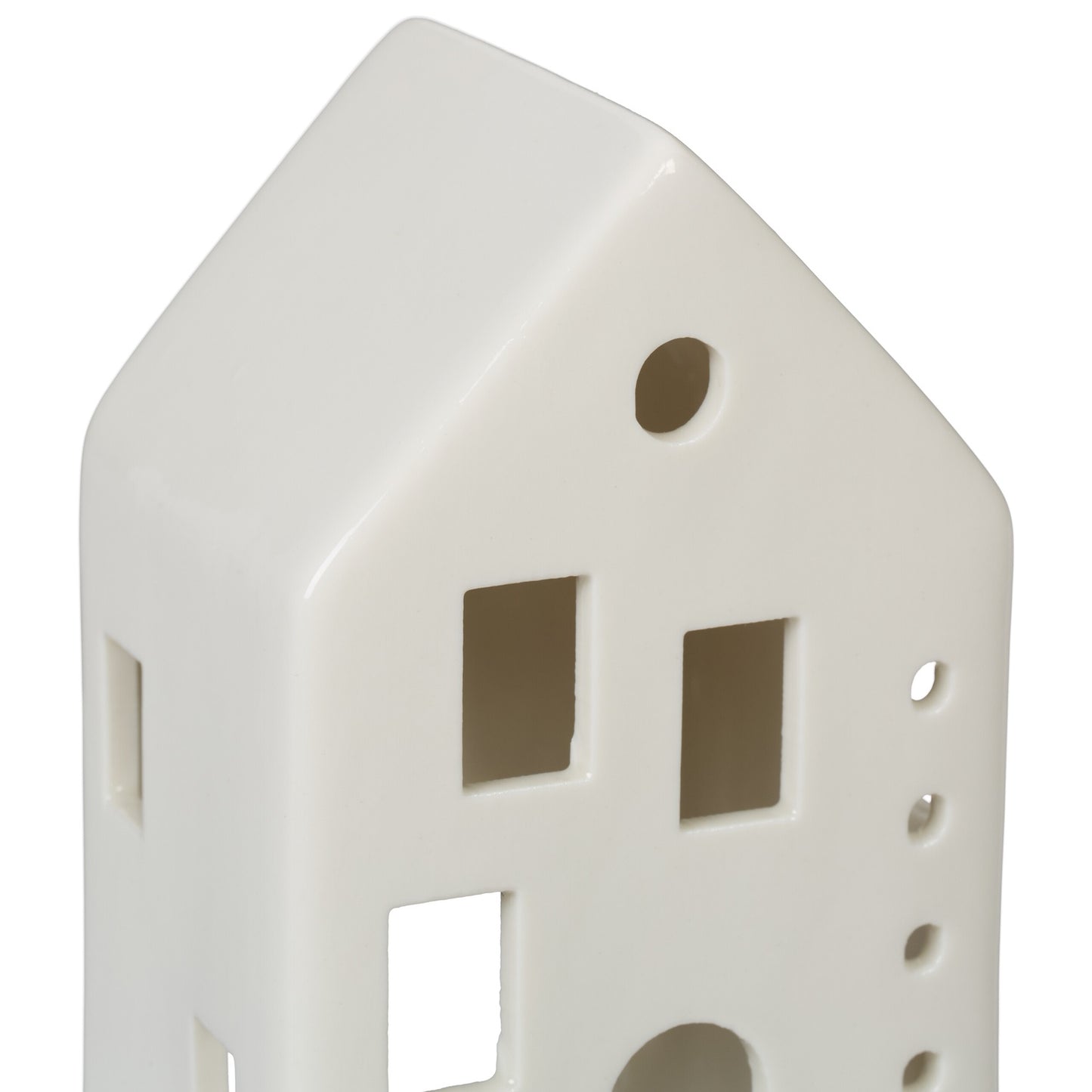 Tea house in white ceramic