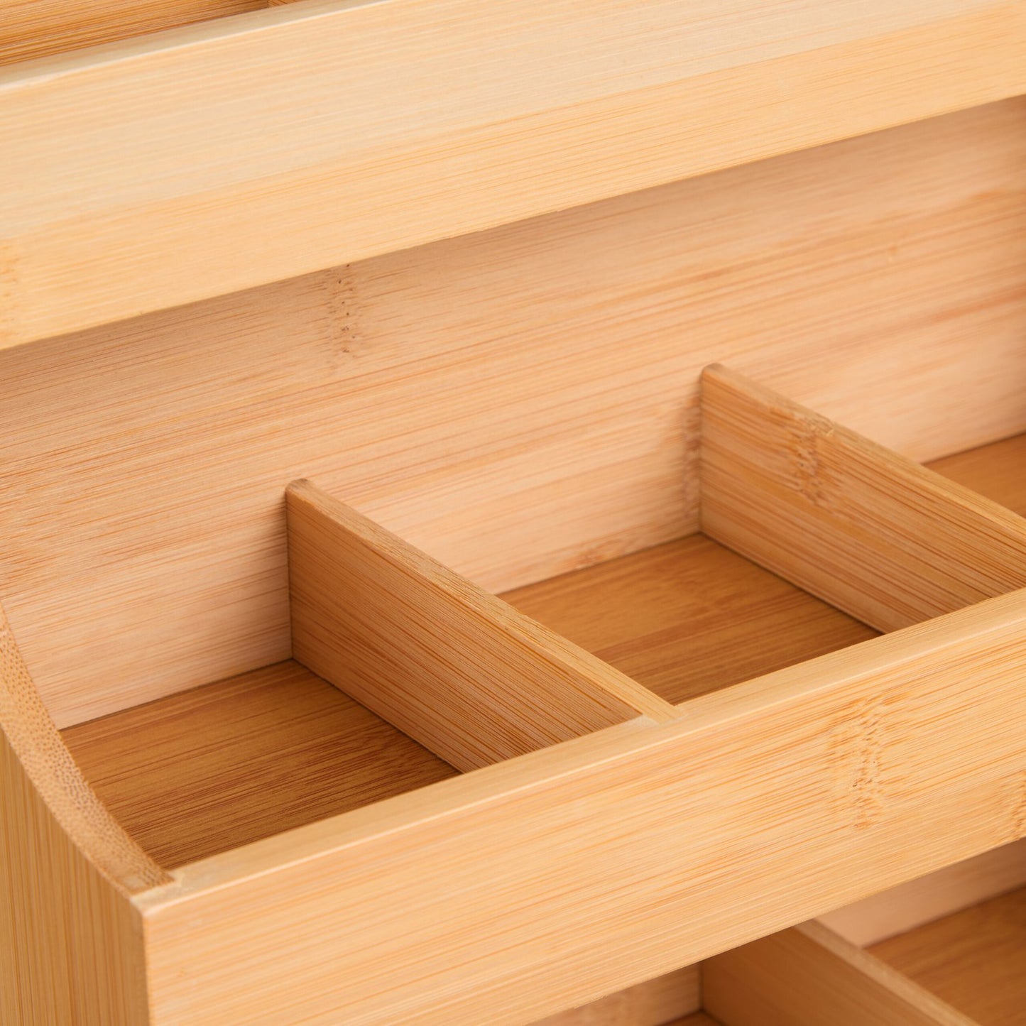 Tea organizer 9 compartments bamboo