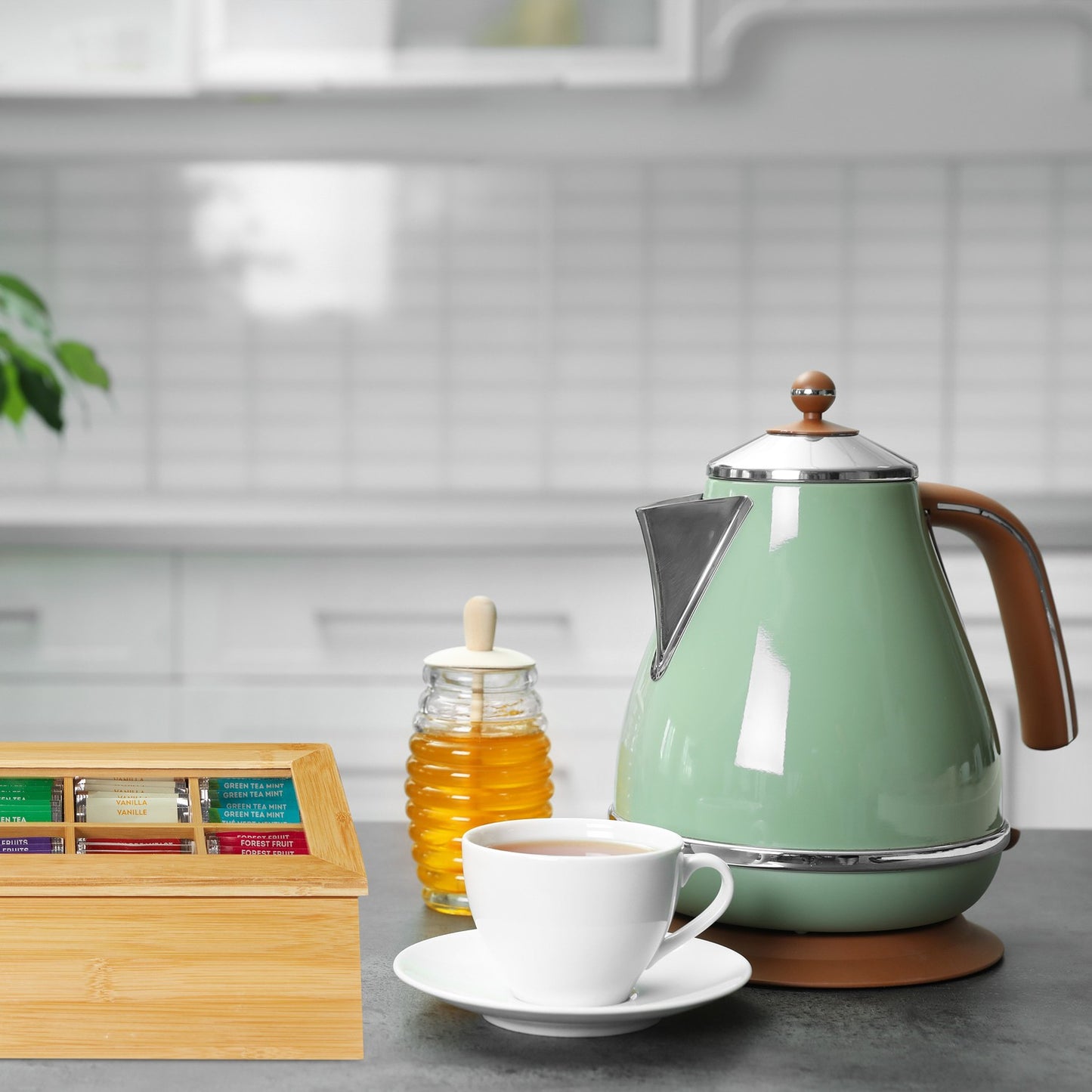 Teask in bamboo