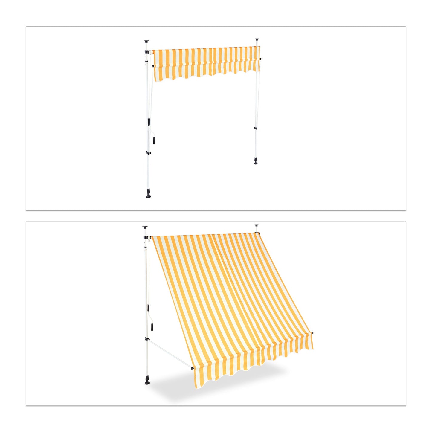 Telescopic roof Yellow/White