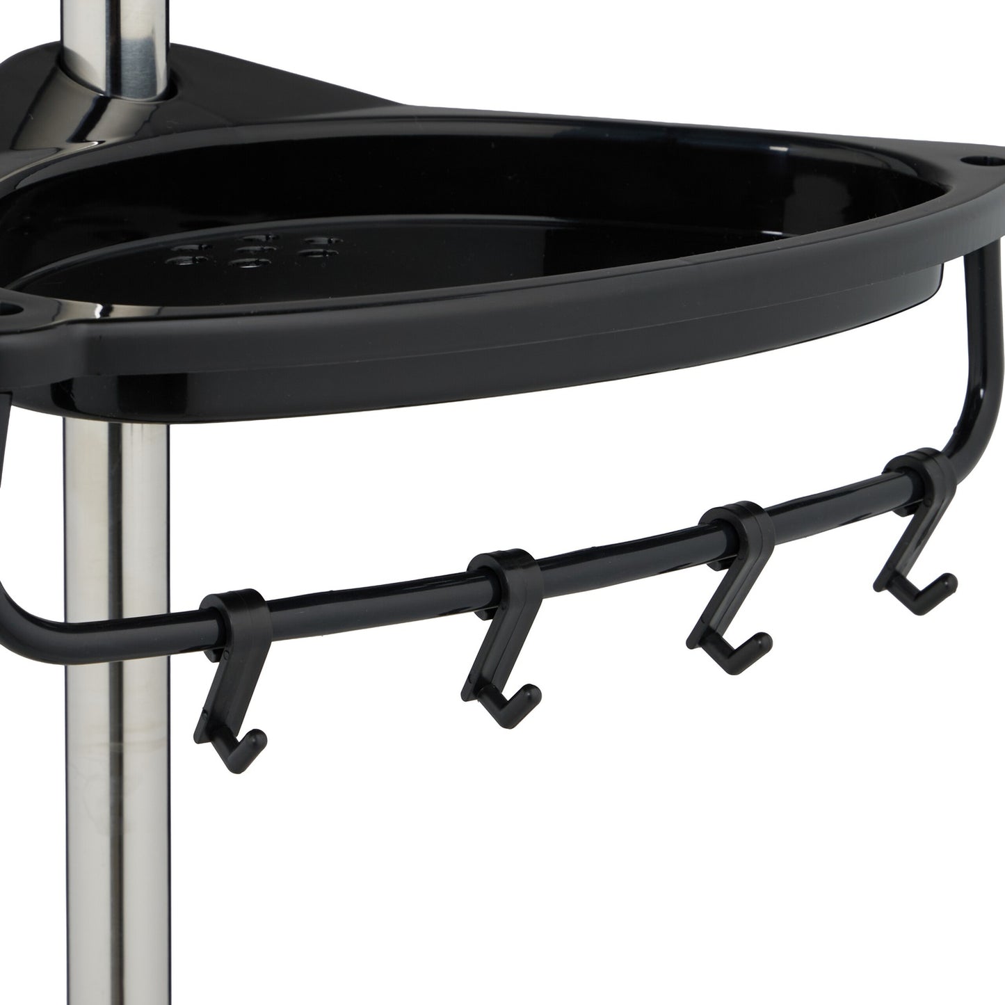 Telescopic Shower Caddy, Height-Adjustable with 4 Baskets
