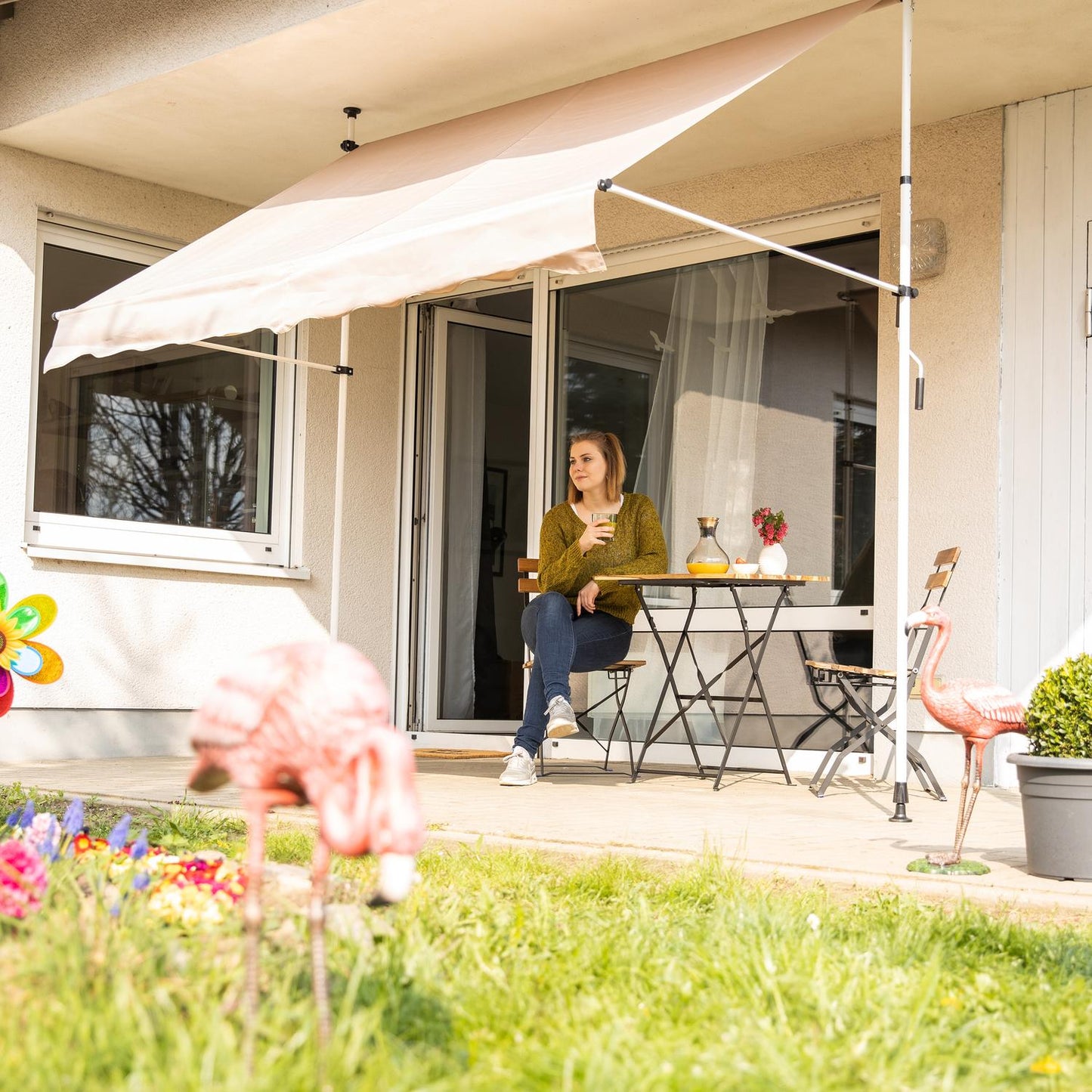 Telesopic Canopy Beige