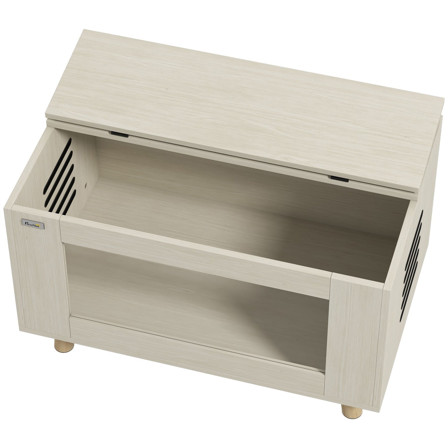 Reptile terrarium, oak, hinged lid, 80x50x50 cm