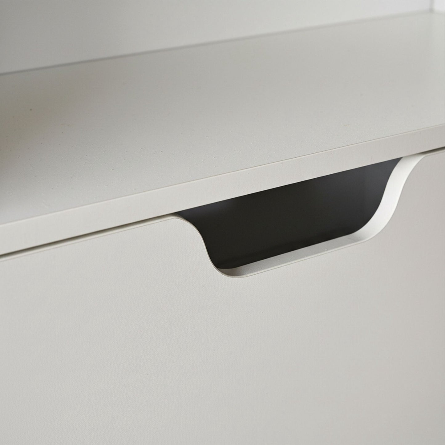 Tilt-Out Shoe Cabinet with Open Shelf Storage