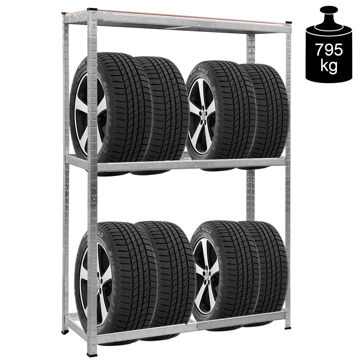Tire rack, tire stand, workshop rack, heavy-duty rack, storage rack, plug-in rack