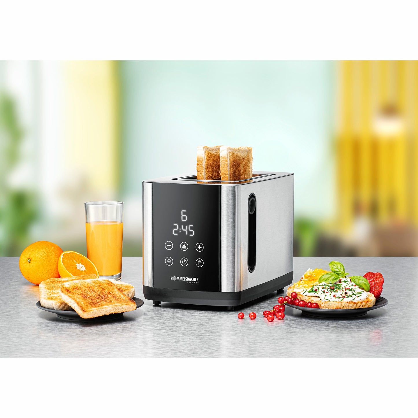 Toaster Sunny TO 850 Stainless LED-Disp Touch Control
