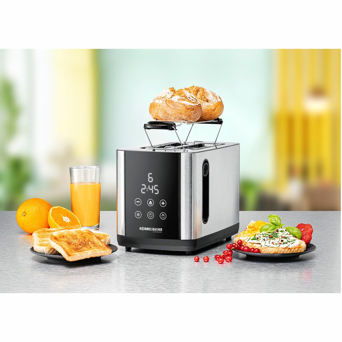 Toaster Sunny TO 850 Stainless LED-Disp Touch Control