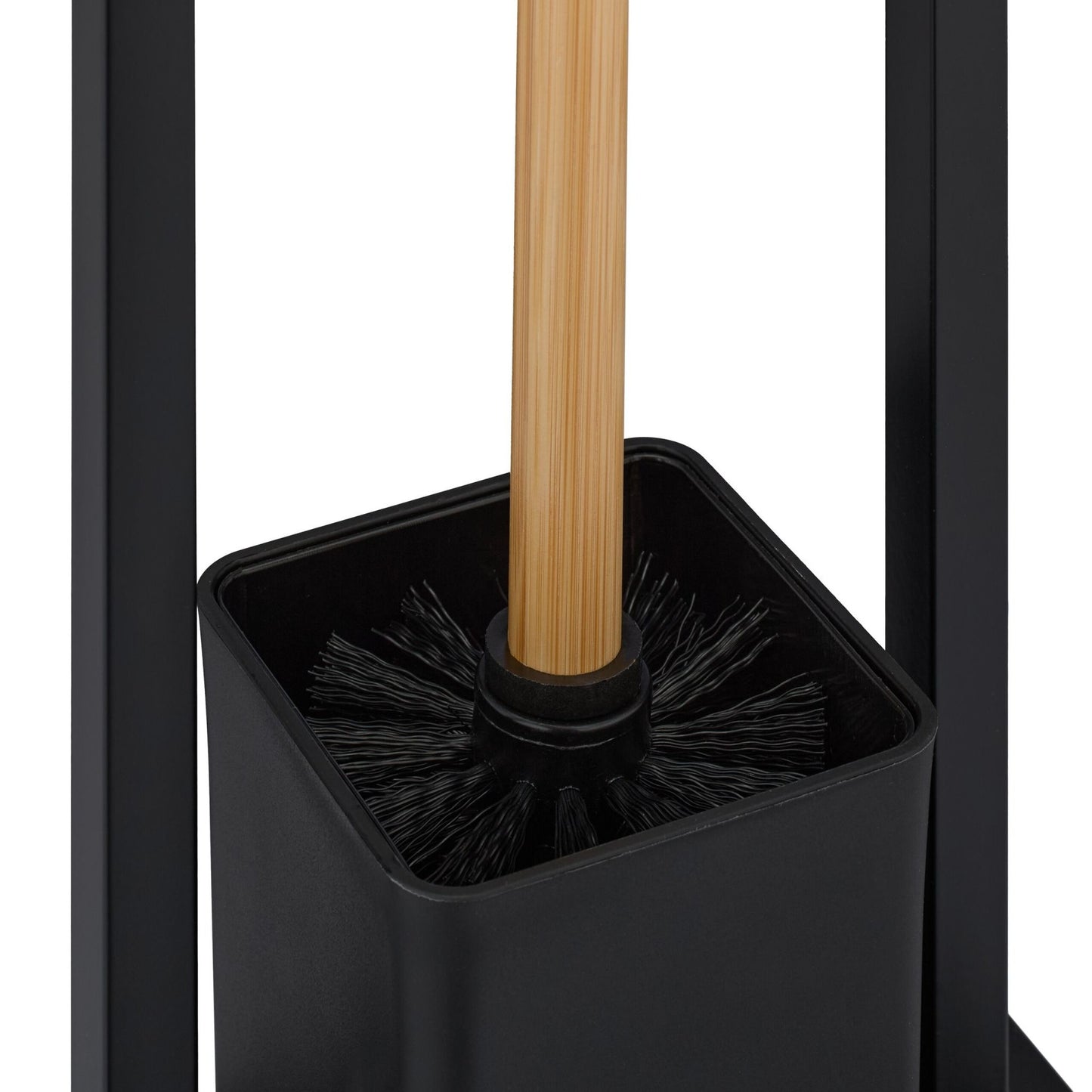 Toilet chair in bamboo and stainless steel