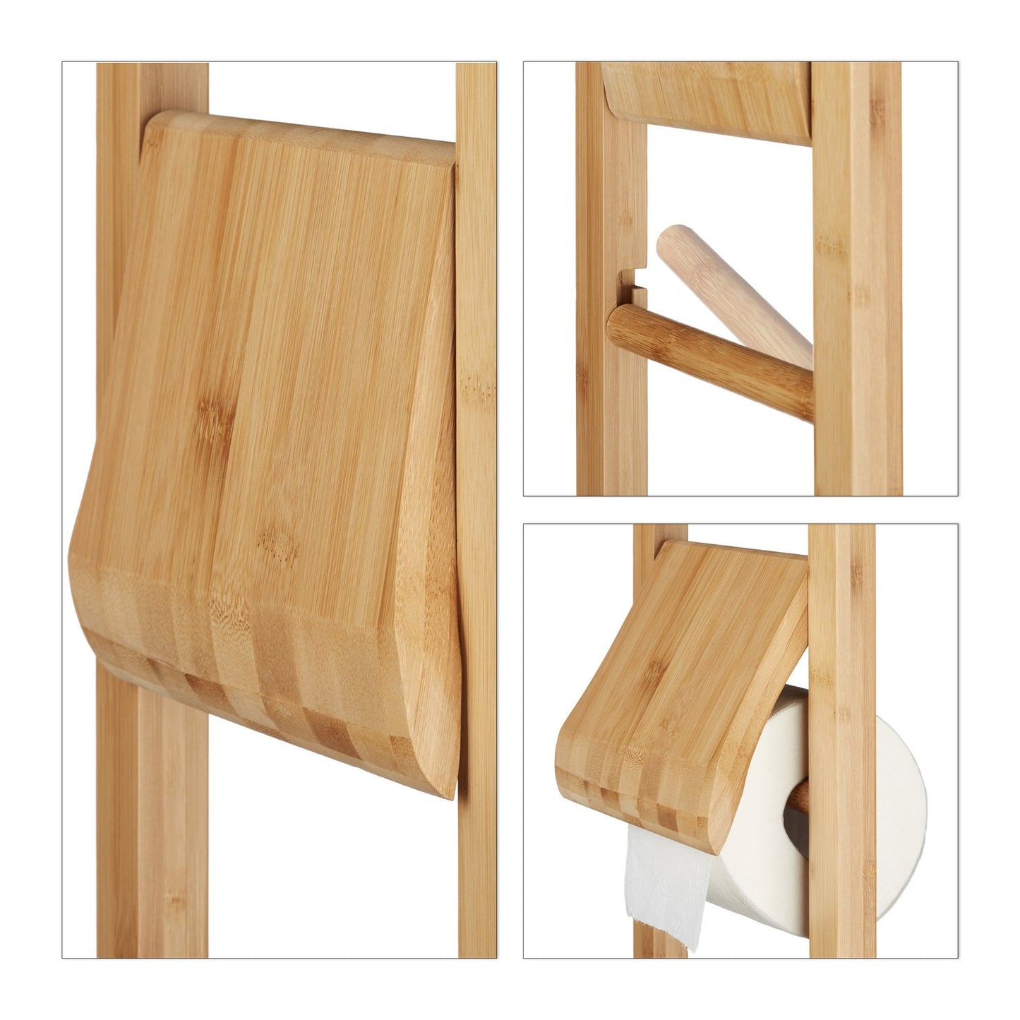 Toilet paper holder & newspaper stand