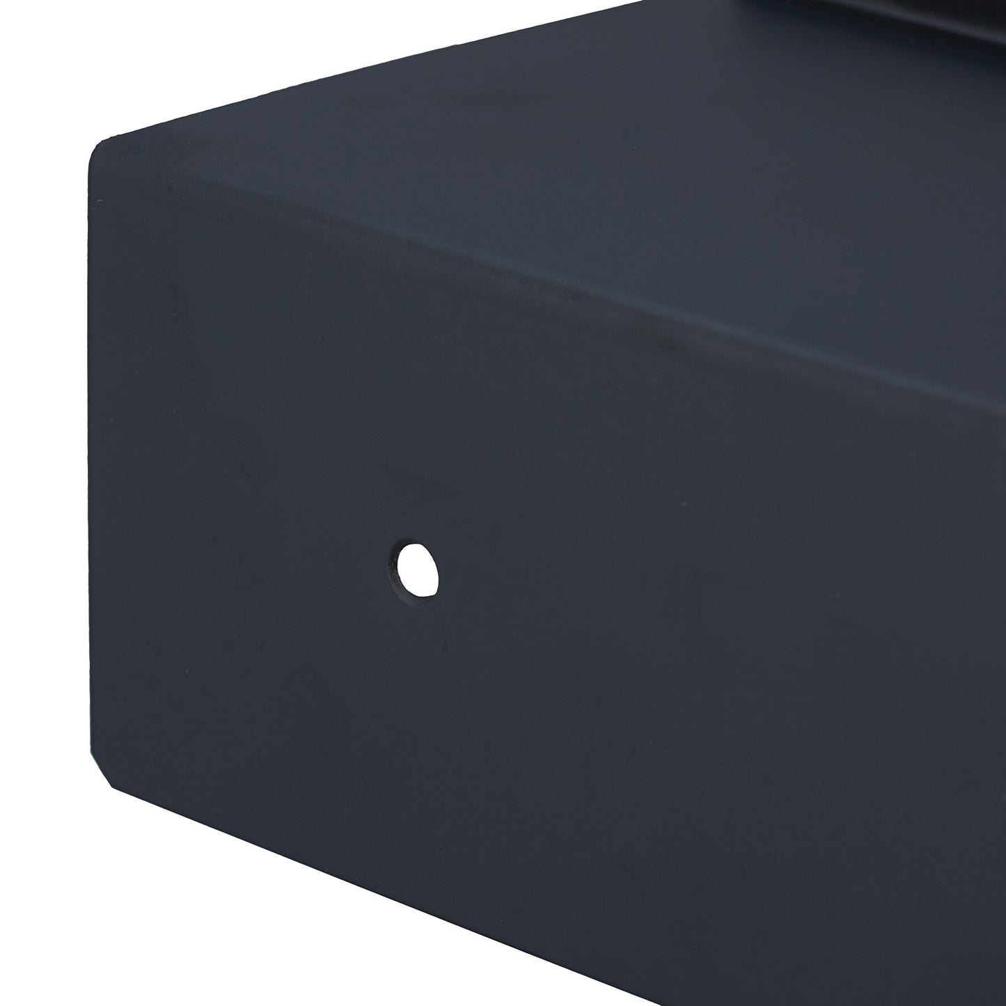 Toilet paper holder with shelf black