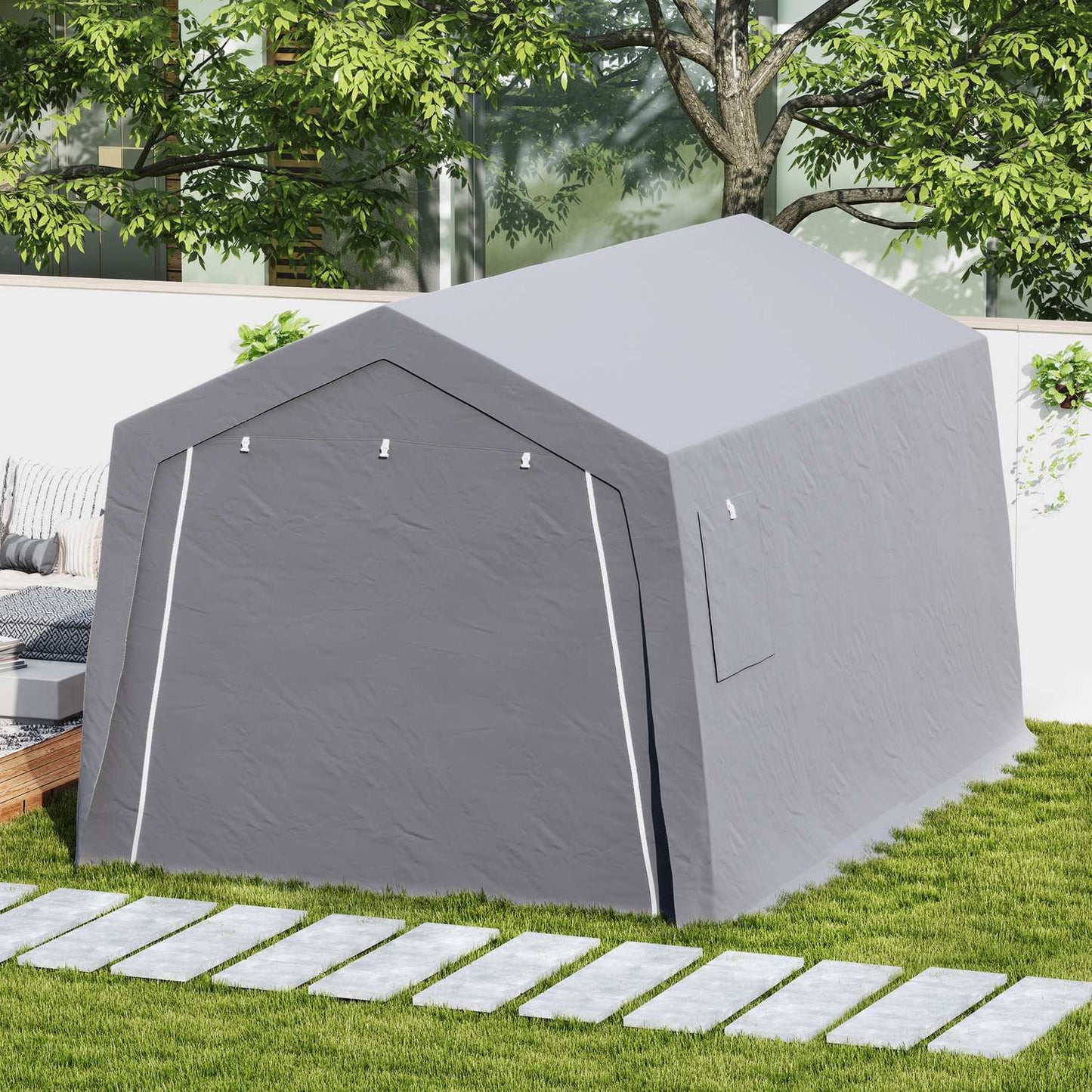 Tool shed with gable roof, waterproof and dustproof, 300x447x255cm