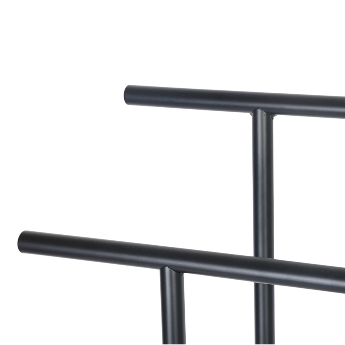 Towel Rack with Shelf – Free-Standing, Metal & Wood