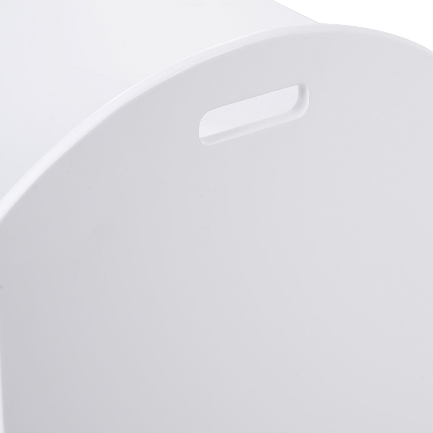 Storage box for children's toys, white MDF, safety hinge