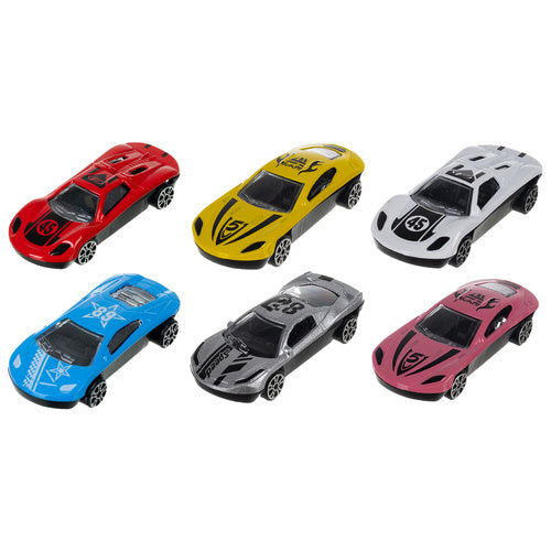 Toy Truck Set with 6 Cars and Launcher