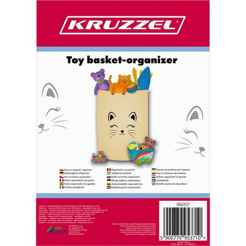 Toy basket - organizer 63L Kruzzel 24727
