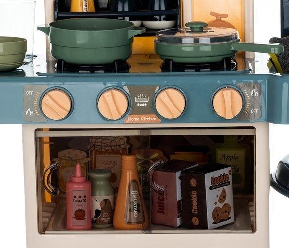 Toy kitchen 72cm blue + pair