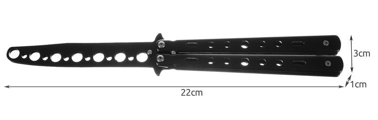 Training butterfly knife - black