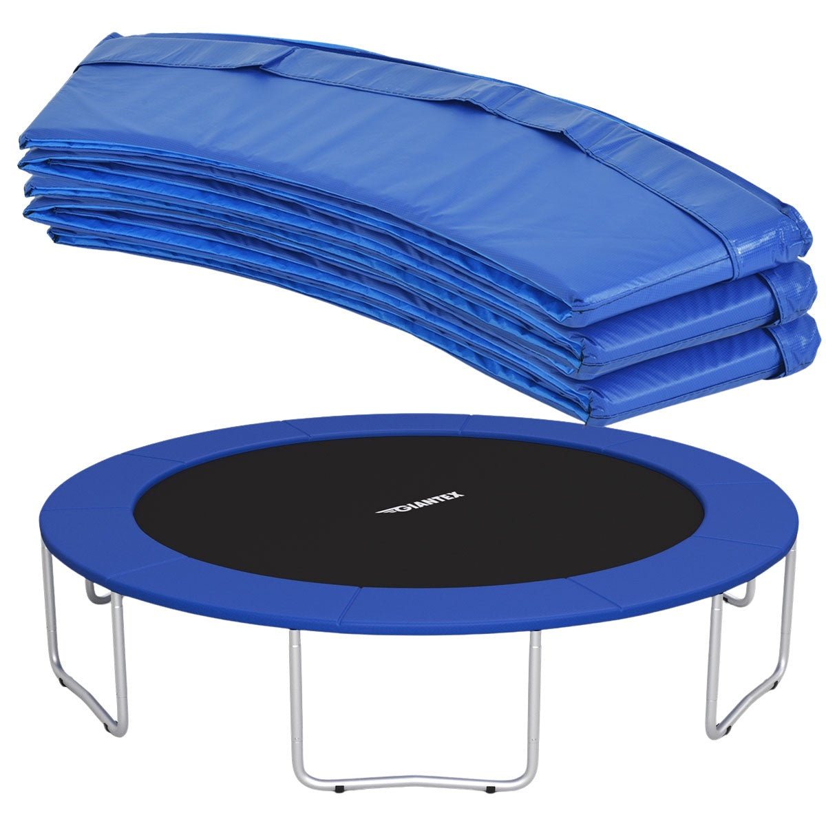 Trampoline Mat 427cm x 427cm x 10cm, Blue, Weather-Resistant
