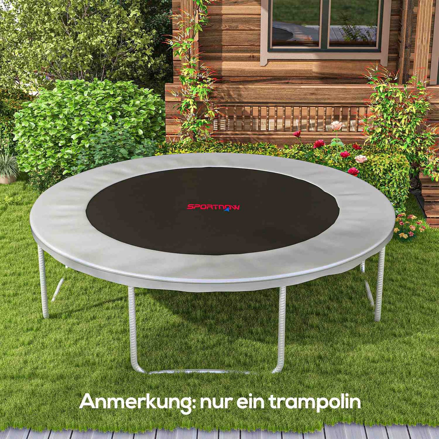 Trampoline Replacement Mat, Round, 3.66m, Polypropylene, Orange