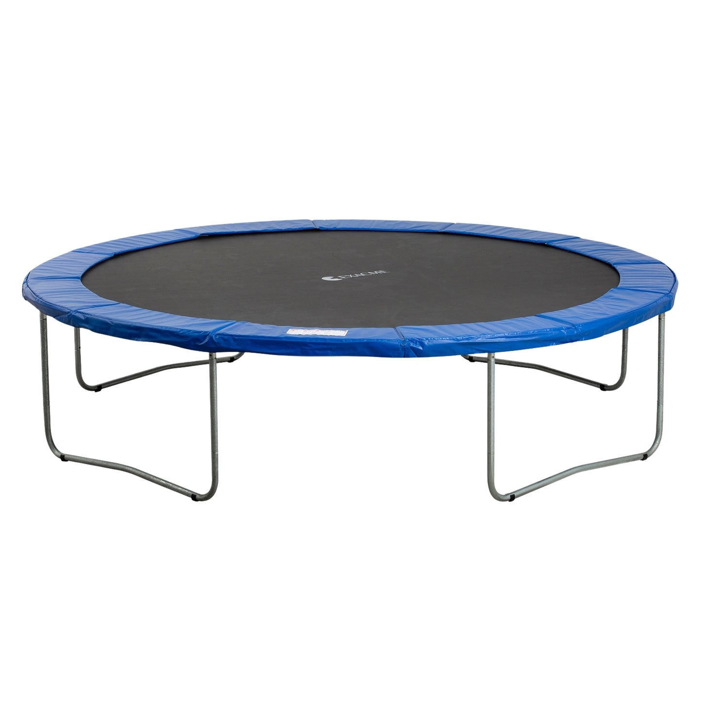 Trampoline safety net with edge protection, fits 8-15 feet